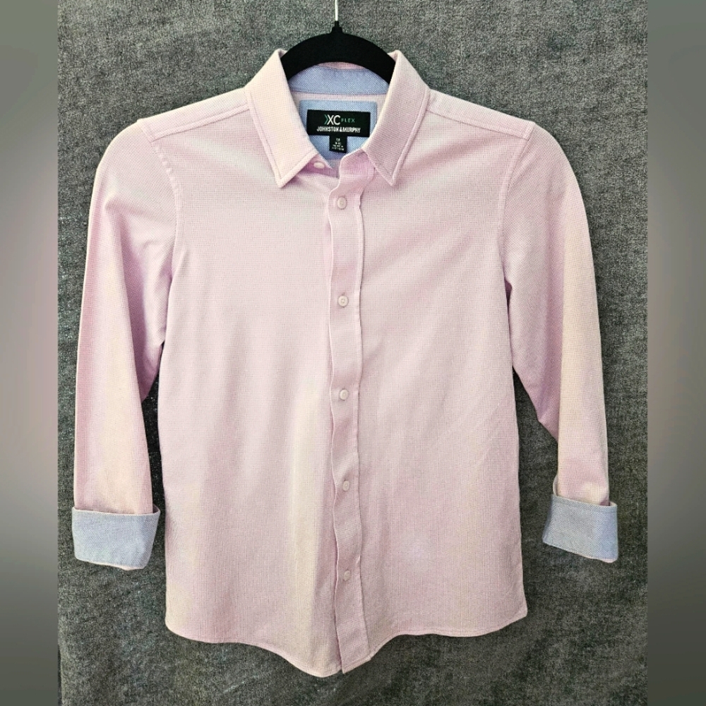 Boys Johnston & Murphy Long-Sleeve Dress Shirt, Size M, Excellent Condition!